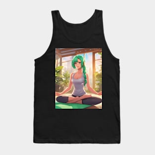 Sensei Yoga Anime Pose Tank Top